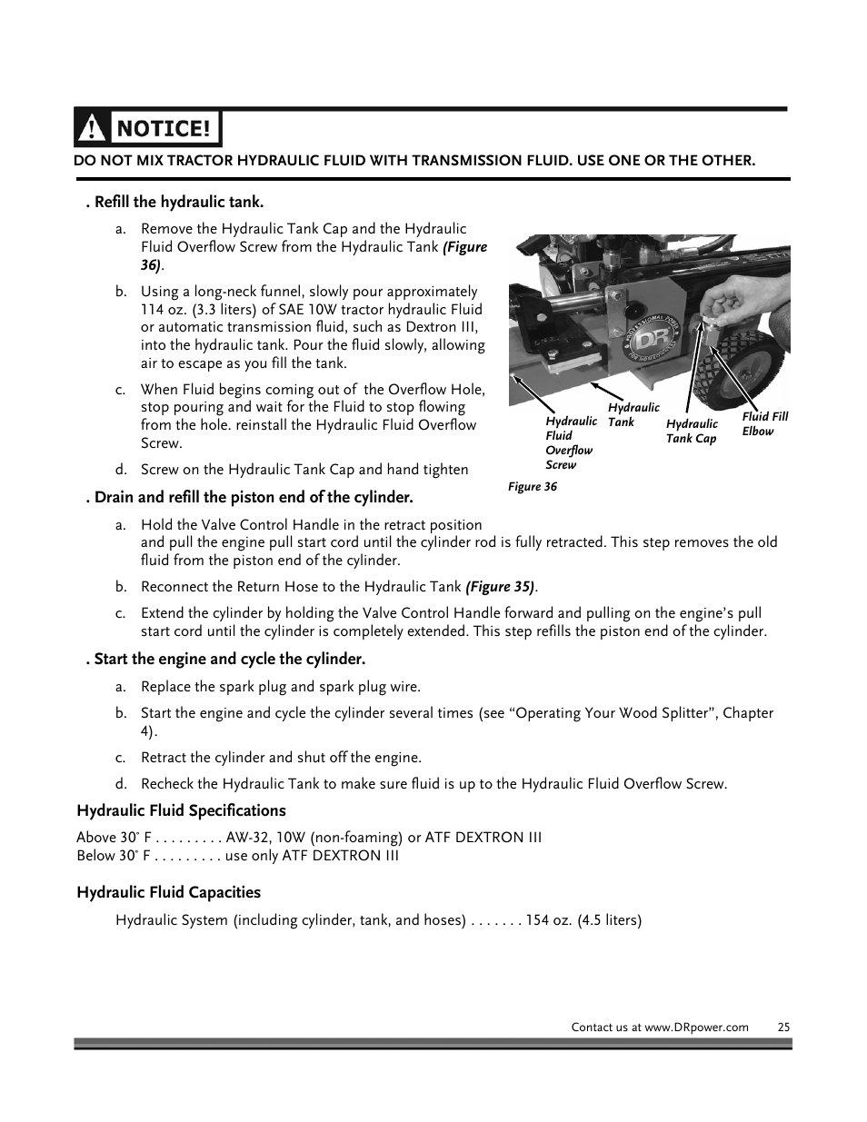 DR Power Hydraulic 8-Ton User Manual | Page 25 / 36