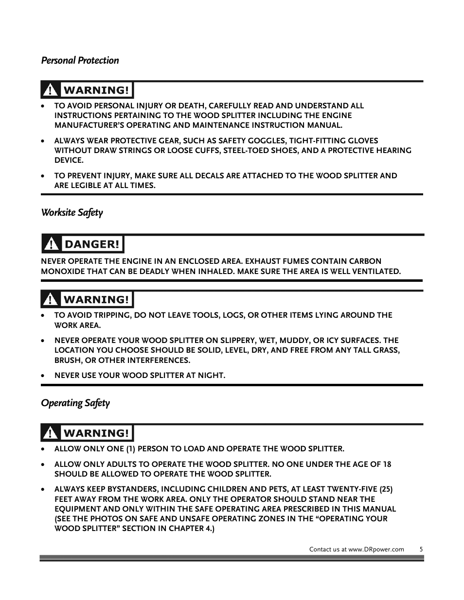 DR Power Hydraulic 8-Ton User Manual | Page 5 / 36