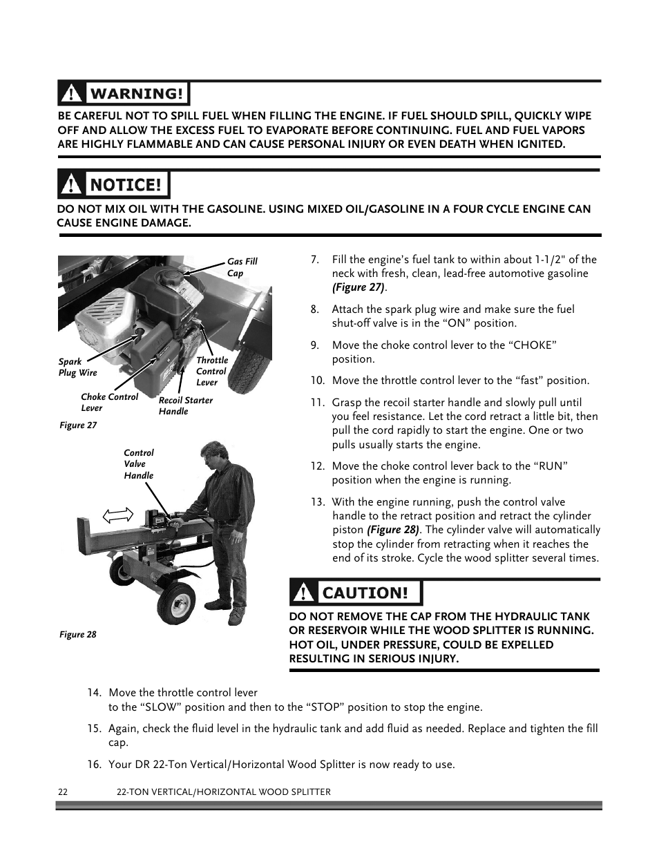 DR Power Hydraulic 22-Ton User Manual | Page 22 / 44