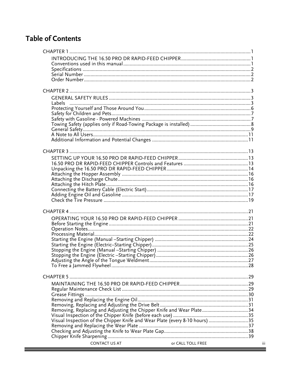DR Power 16.50 Pro User Manual | Page 3 / 80