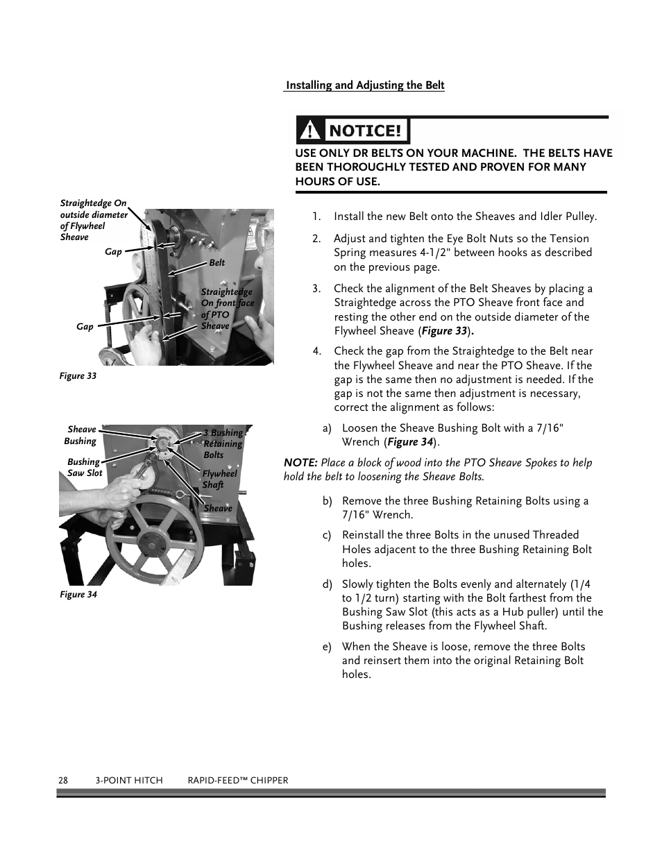 DR Power 3-Point Hitch Rapid-Feed User Manual | Page 32 / 56