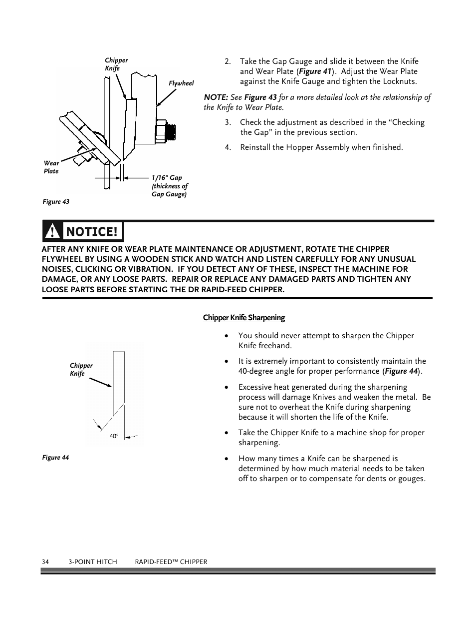 DR Power 3-Point Hitch Rapid-Feed User Manual | Page 38 / 56