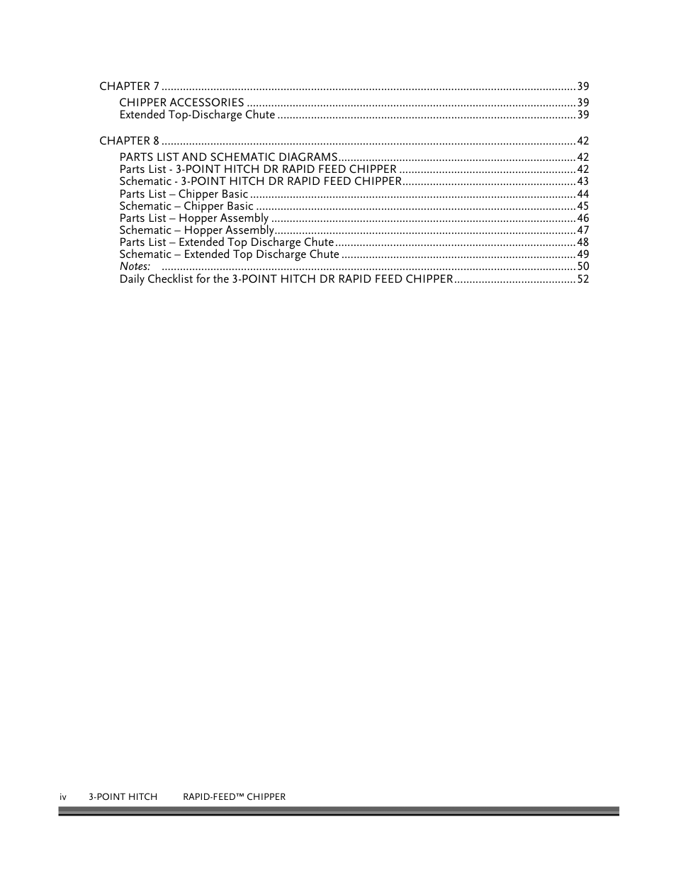 DR Power 3-Point Hitch Rapid-Feed User Manual | Page 4 / 56