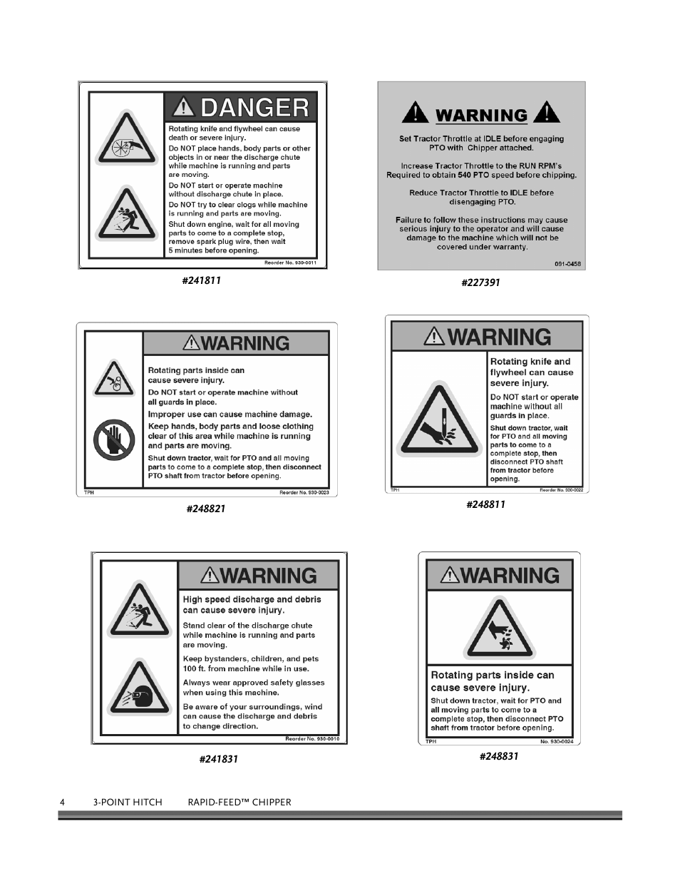 DR Power 3-Point Hitch Rapid-Feed User Manual | Page 8 / 56