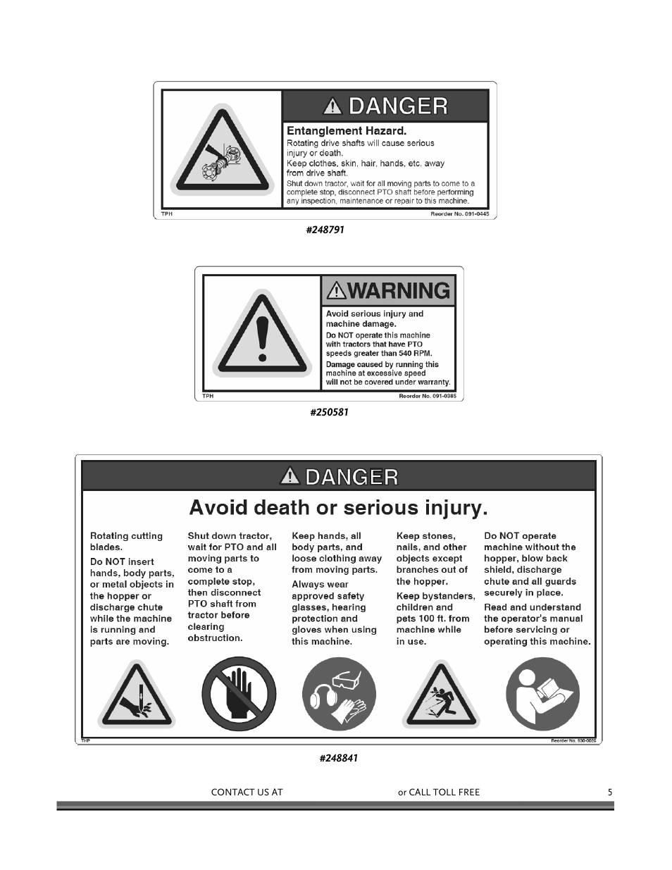 DR Power 3-Point Hitch Rapid-Feed User Manual | Page 9 / 56