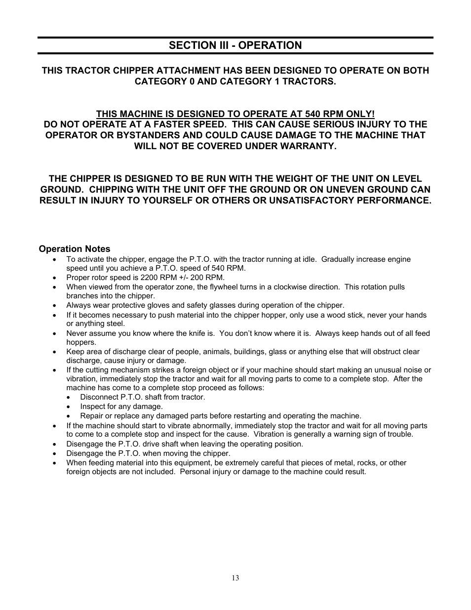 DR Power 3-Point Hitch Top-Discharge User Manual | Page 13 / 32