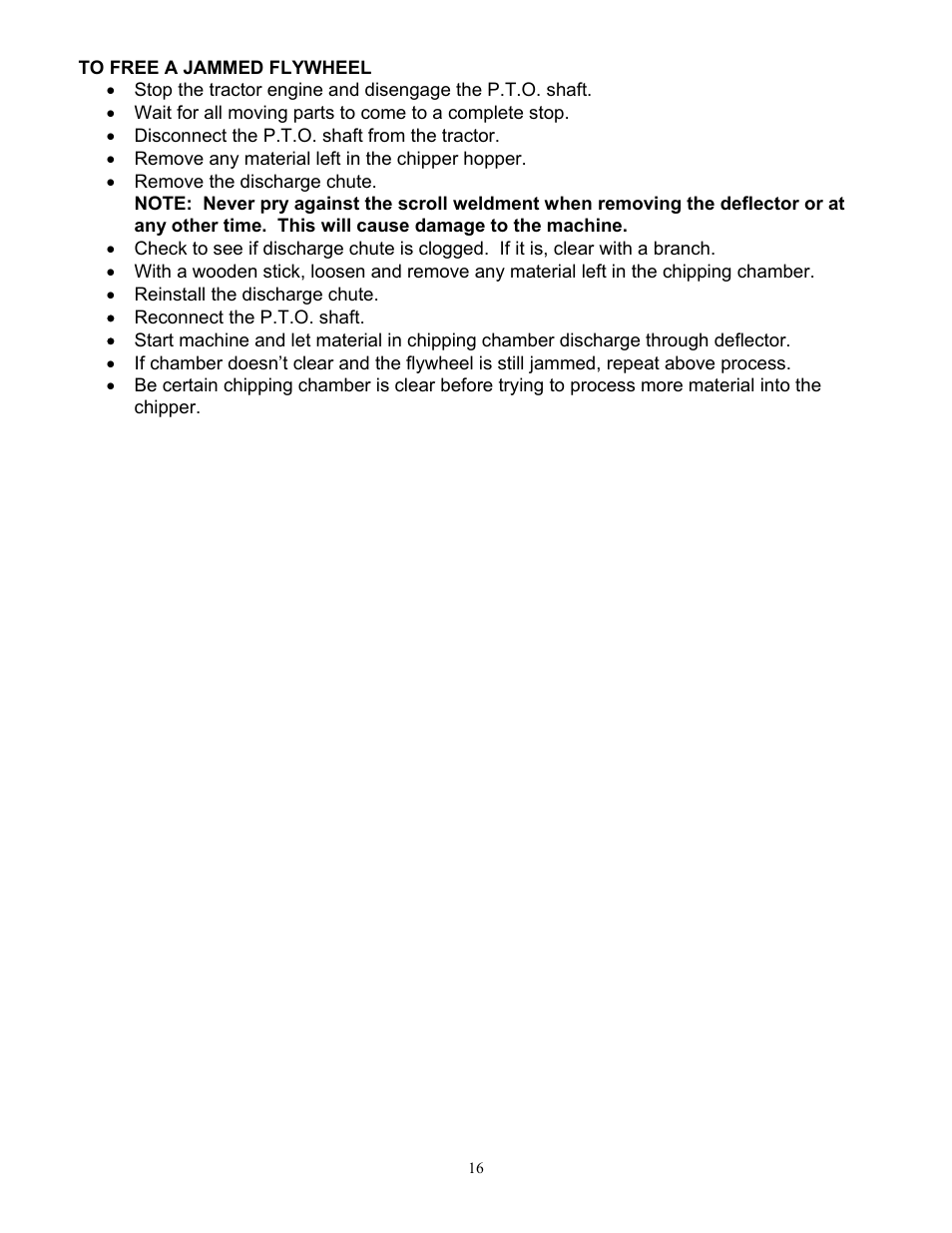 DR Power 3-Point Hitch Top-Discharge User Manual | Page 16 / 32