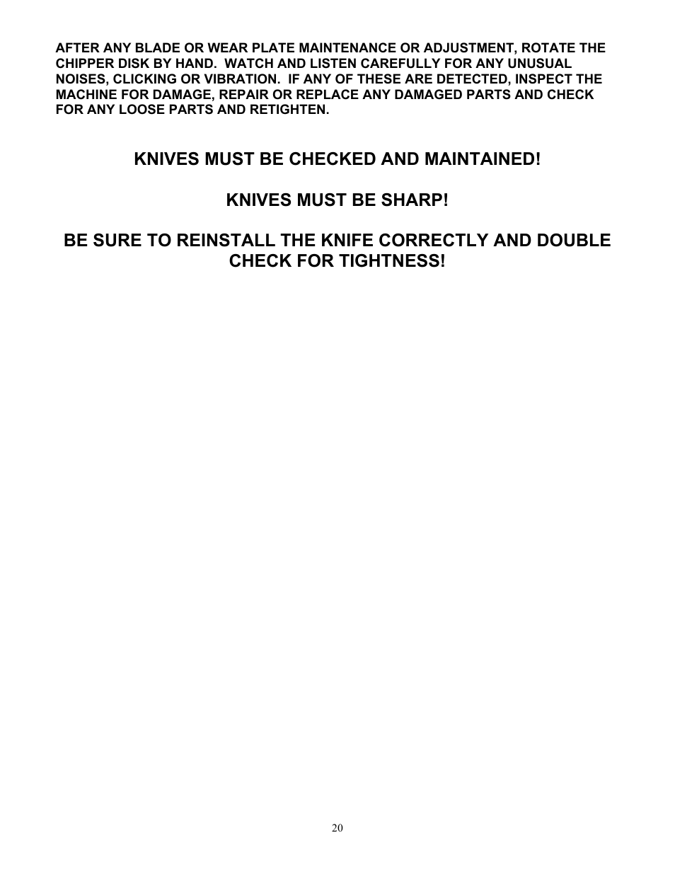 DR Power 3-Point Hitch Top-Discharge User Manual | Page 20 / 32