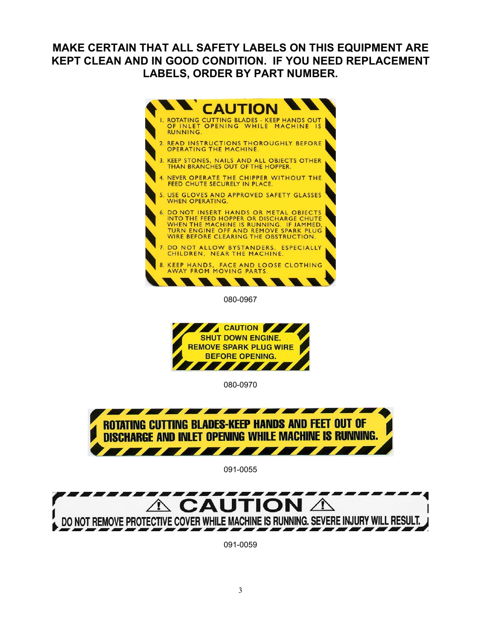 DR Power 3-Point Hitch Top-Discharge User Manual | Page 3 / 32