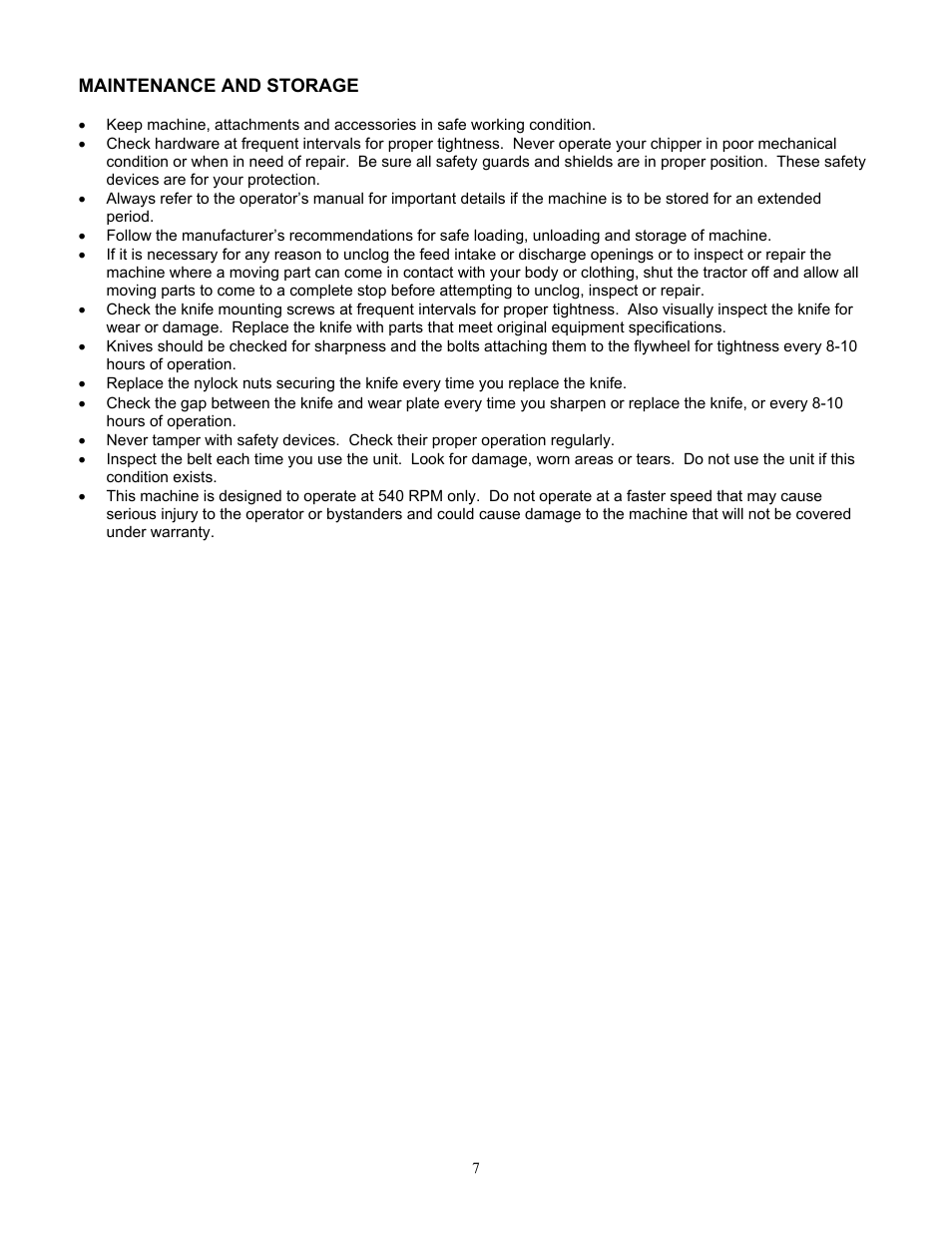DR Power 3-Point Hitch Top-Discharge User Manual | Page 7 / 32