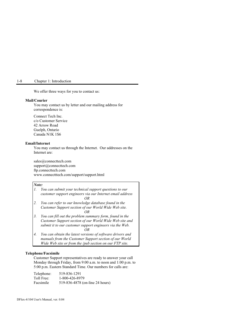 Connect Tech DFlex-4/104 User Manual | Page 20 / 82