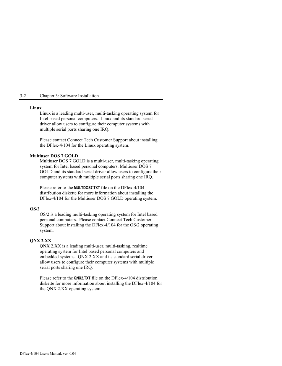 Connect Tech DFlex-4/104 User Manual | Page 46 / 82
