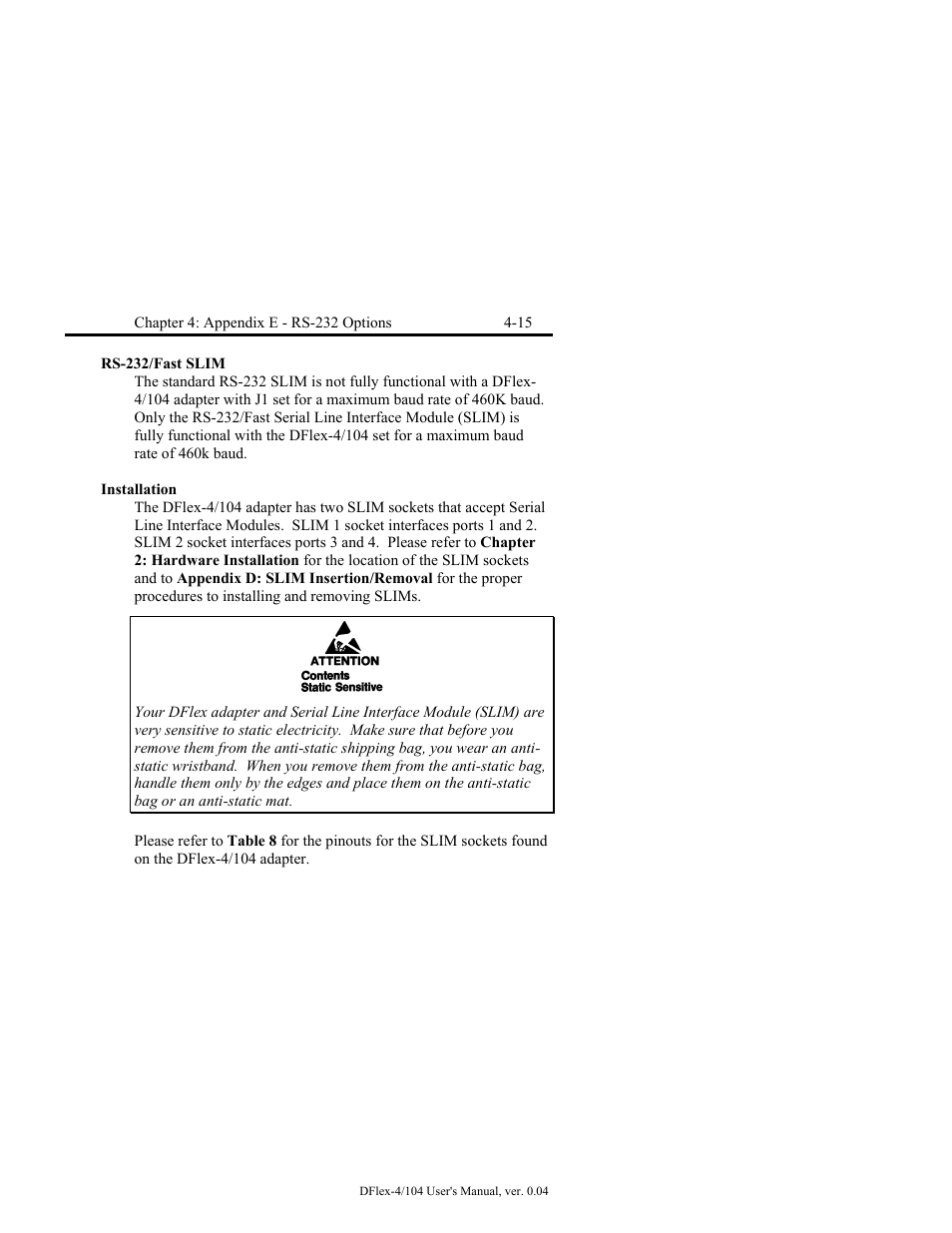 Installation -15 | Connect Tech DFlex-4/104 User Manual | Page 65 / 82