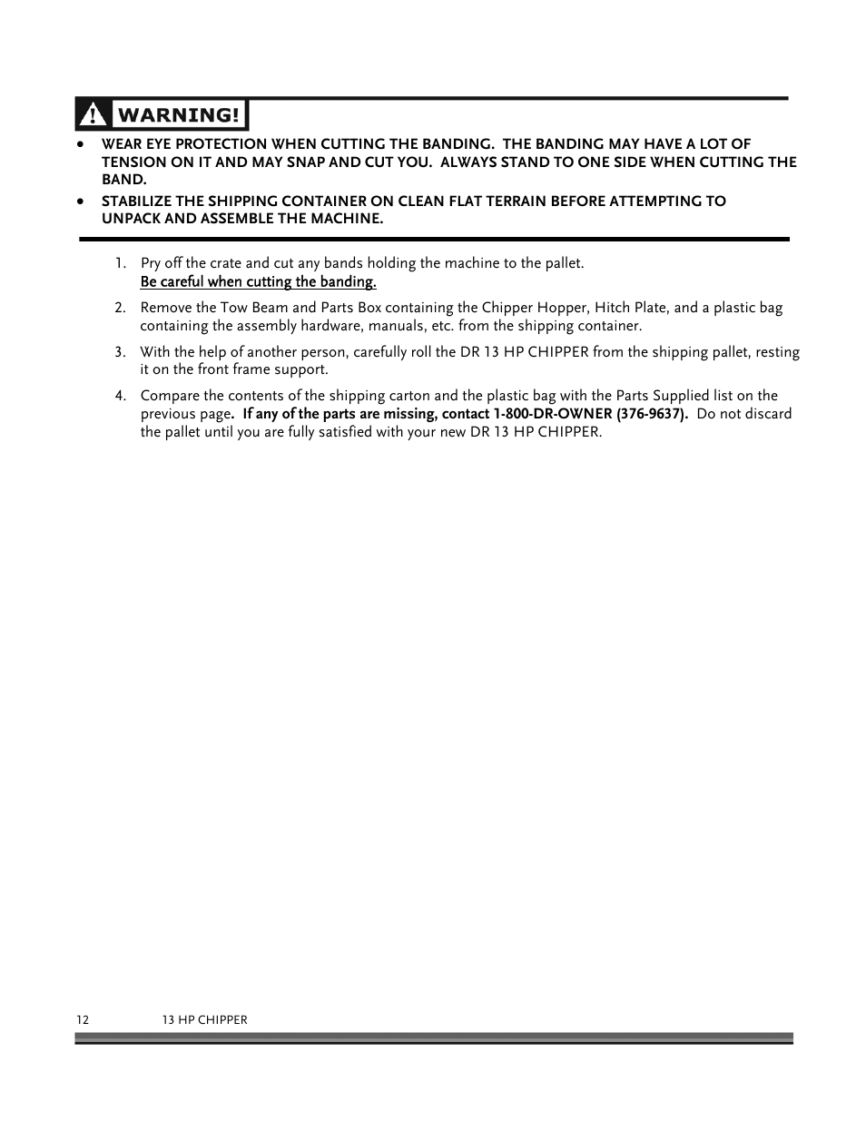 DR Power 13 HP Towable User Manual | Page 16 / 56