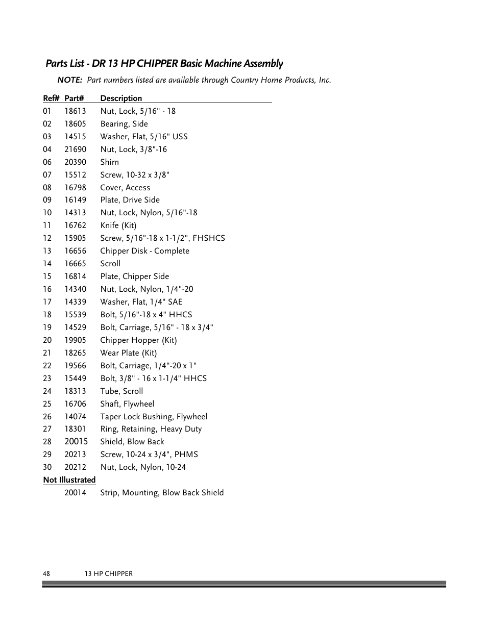 DR Power 13 HP Towable User Manual | Page 52 / 56