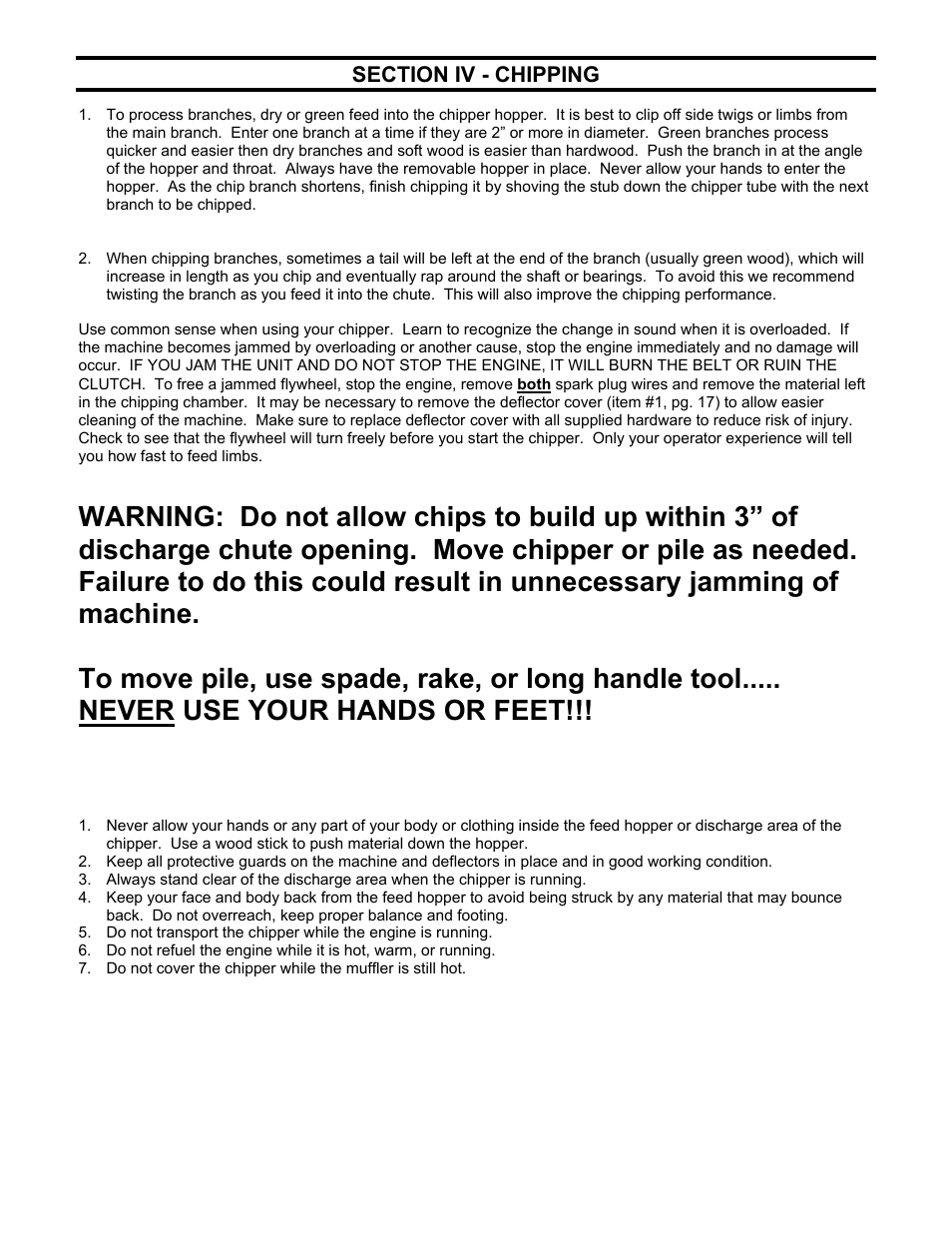 DR Power 18 HP Bottom-Discharge User Manual | Page 11 / 22