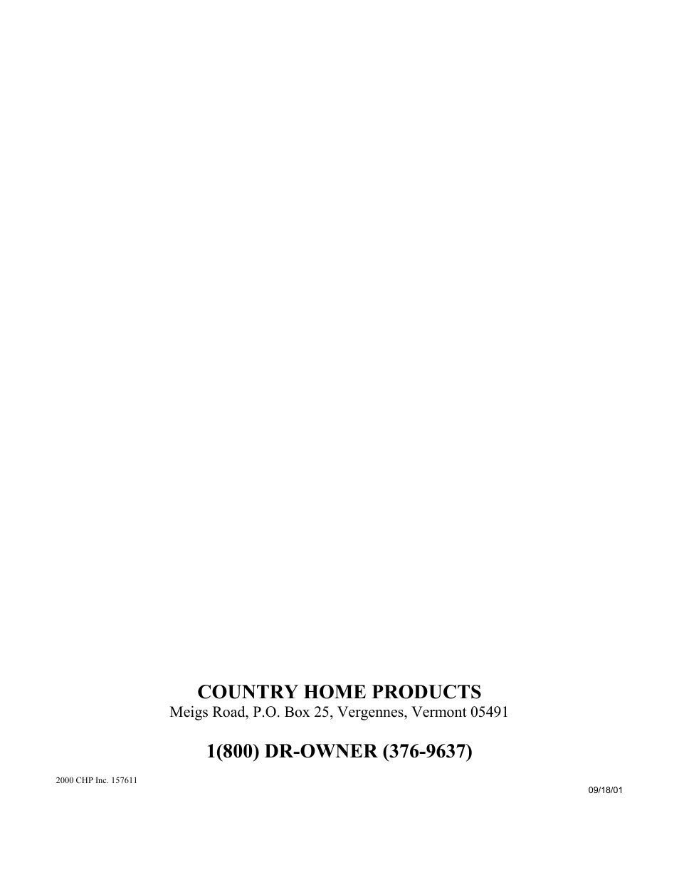 Country home products | DR Power 18 HP Bottom-Discharge User Manual | Page 22 / 22