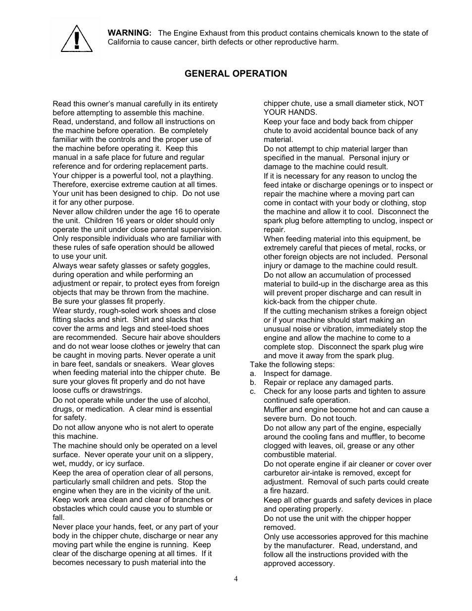 DR Power 18 HP Bottom-Discharge User Manual | Page 4 / 22