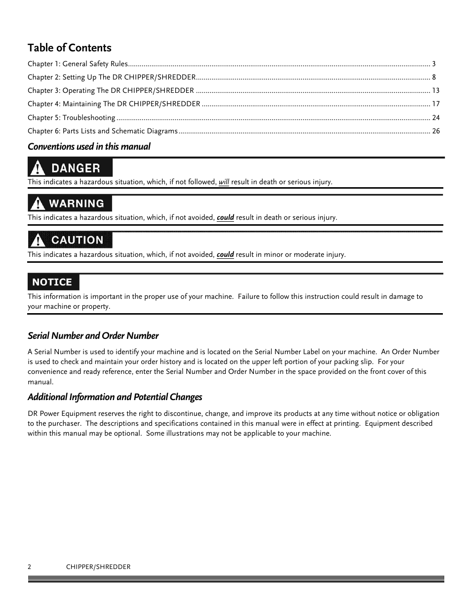 DR Power 8 FPT User Manual | Page 2 / 32