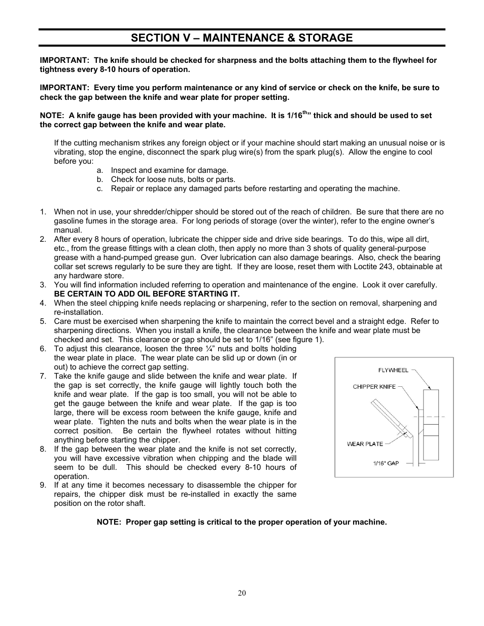 DR Power 18 HP (June 2004 - Present) User Manual | Page 20 / 36