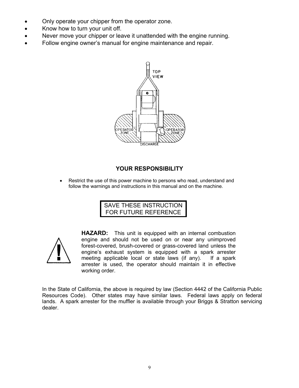 DR Power 18 HP (June 2004 - Present) User Manual | Page 9 / 36