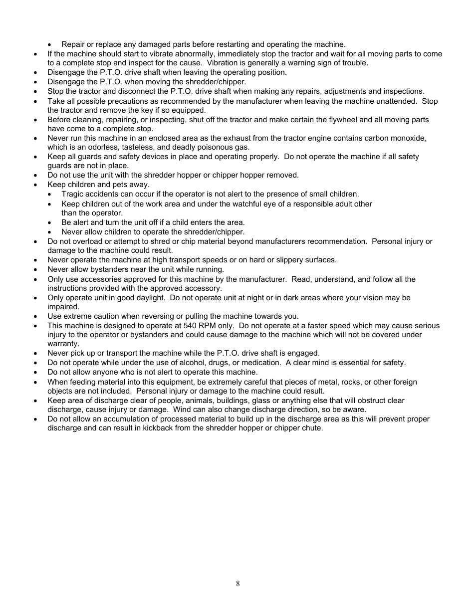 DR Power TPH-184CHP User Manual | Page 8 / 31