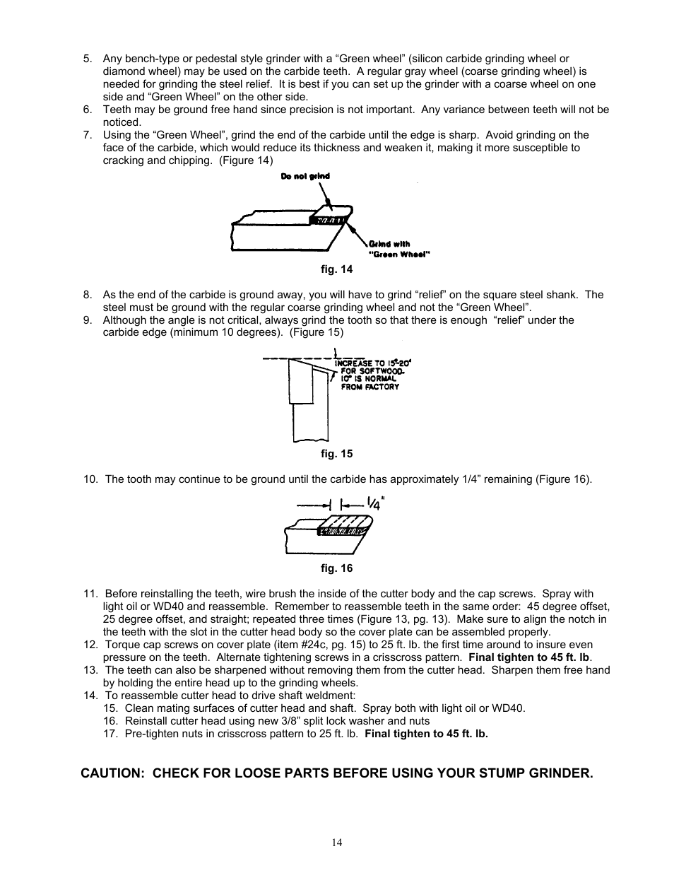 DR Power 9 HP (March 2004 - March 2010) User Manual | Page 14 / 20