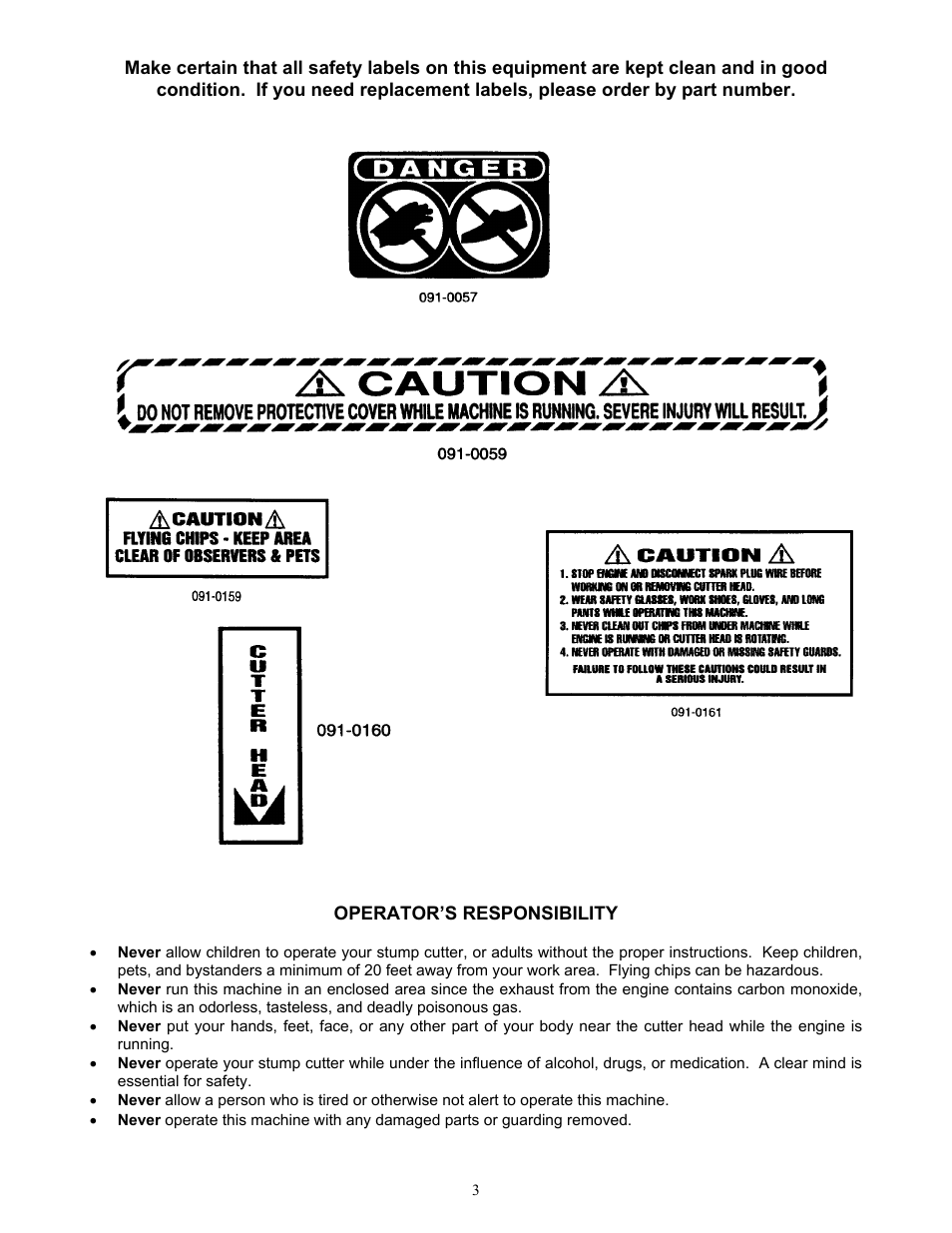 DR Power 9 HP (March 2004 - March 2010) User Manual | Page 3 / 20