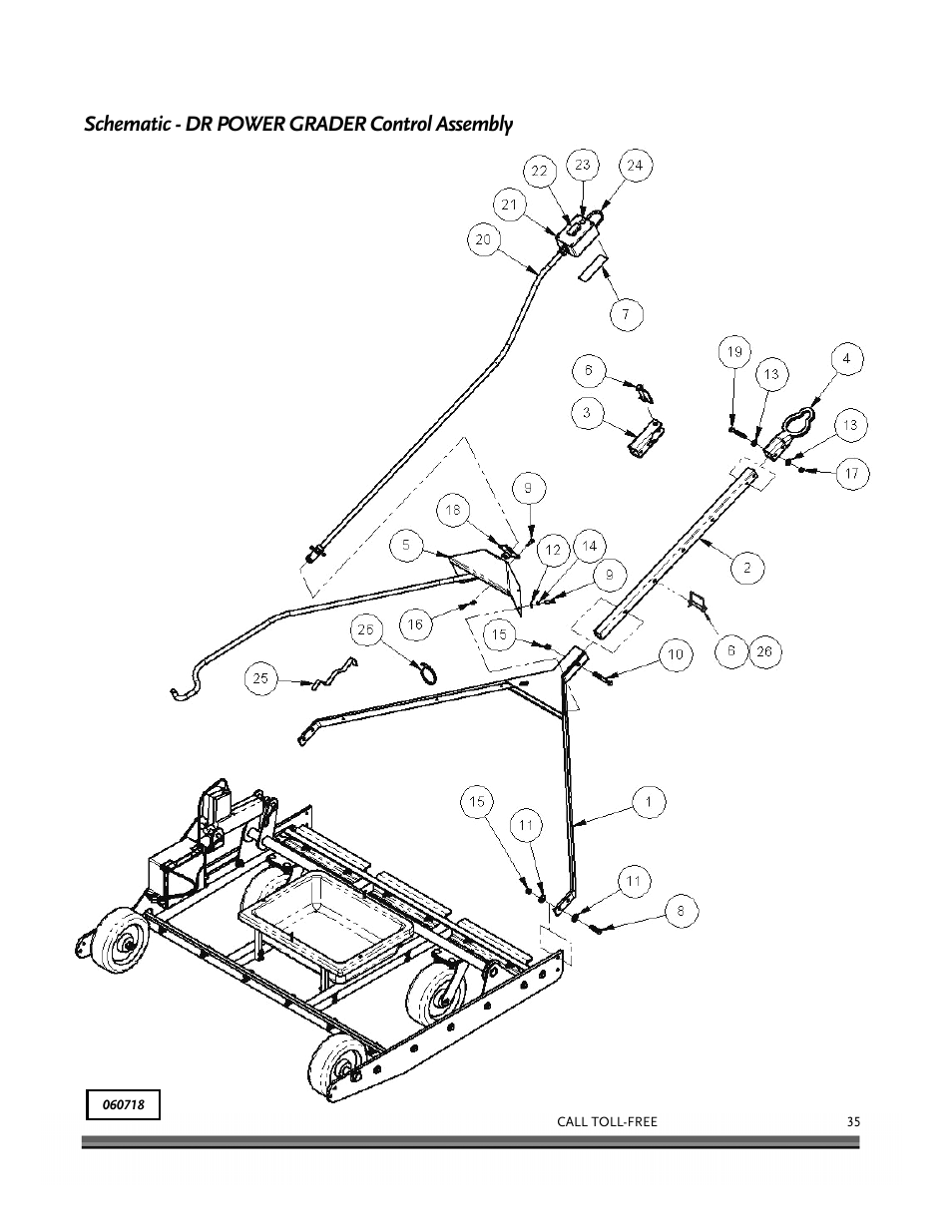 Schematic - dr power grader control assembly | DR Power 48 Power Grader without Remote User Manual | Page 39 / 42