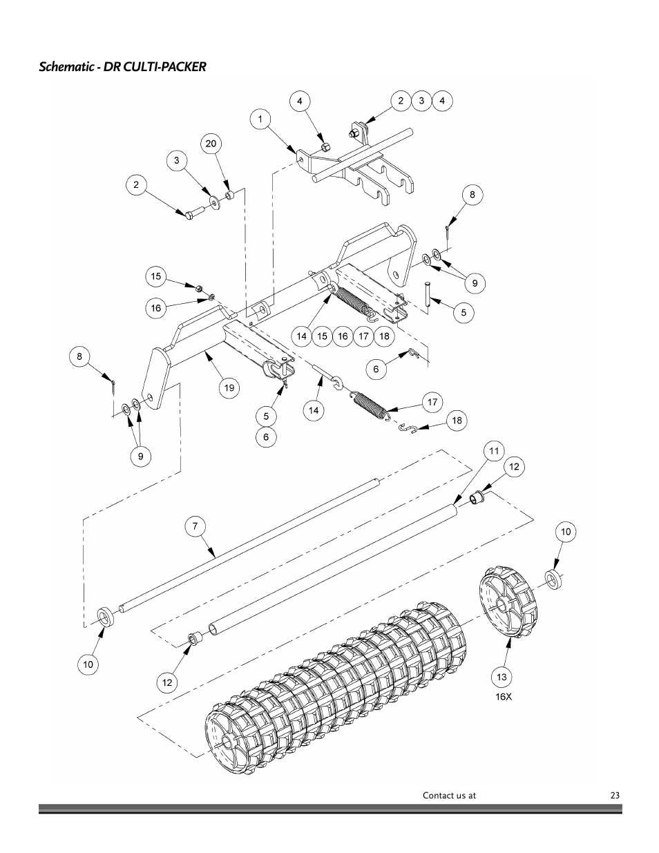 DR Power Power Tiller Cultipacker Roto-Hog User Manual | Page 23 / 24