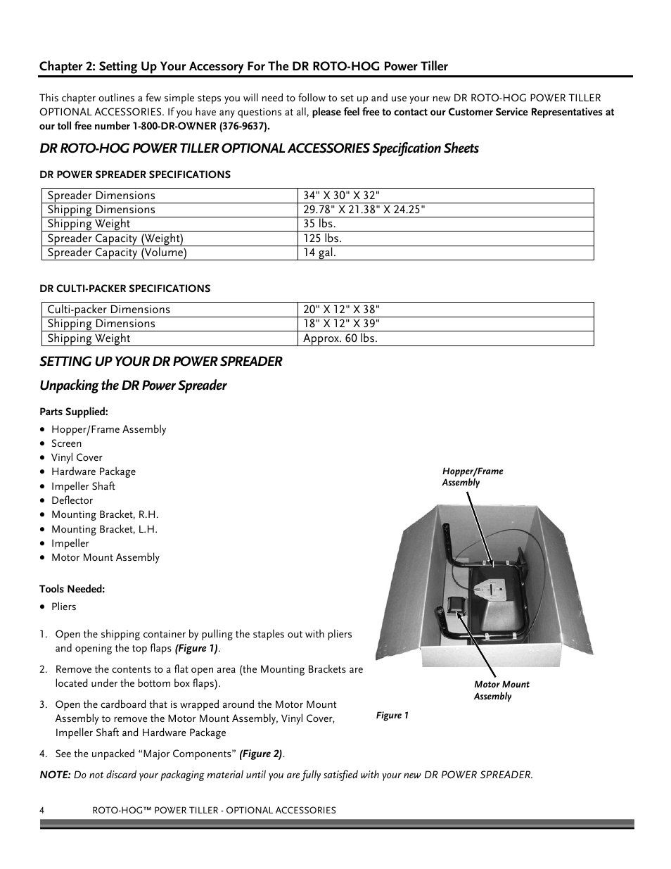 DR Power Power Tiller Cultipacker Roto-Hog User Manual | Page 4 / 24