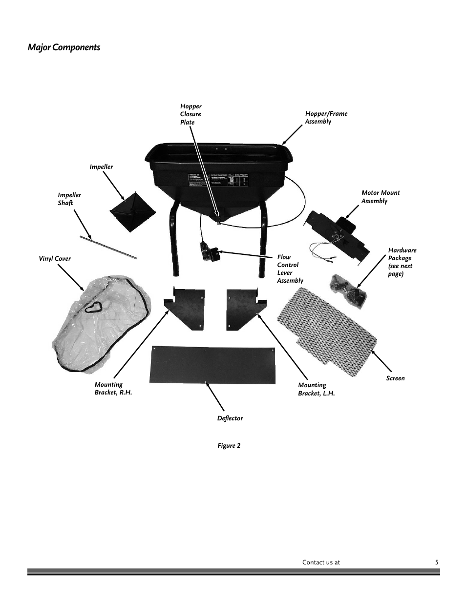 Major components | DR Power Power Tiller Cultipacker Roto-Hog User Manual | Page 5 / 24