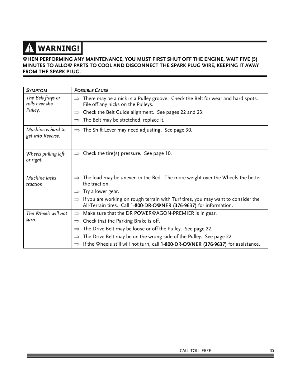 DR Power 6.25 Premier Power Wagon User Manual | Page 39 / 50