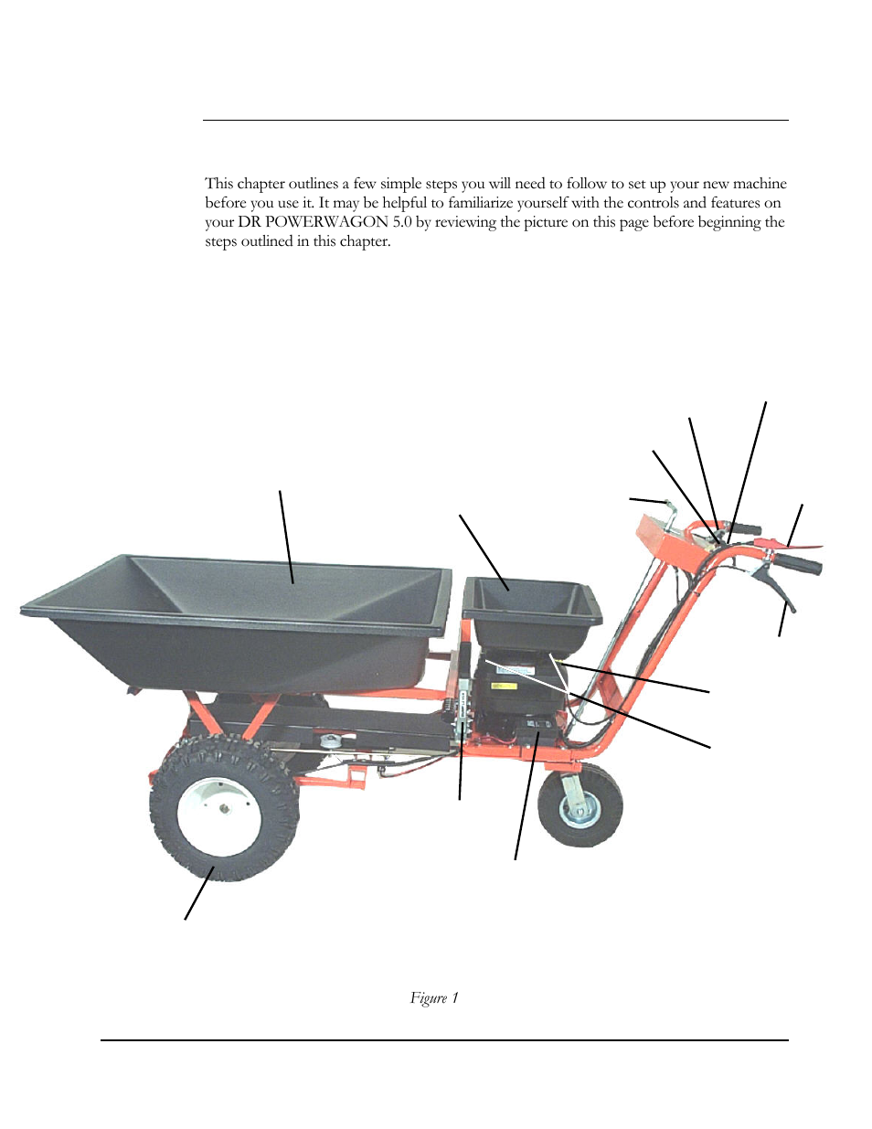 Chapter 3: setting up your dr powerwagon 5.0, Dr powerwagon 5.0 controls and features | DR Power 5.00 HP Power Wagon User Manual | Page 10 / 40