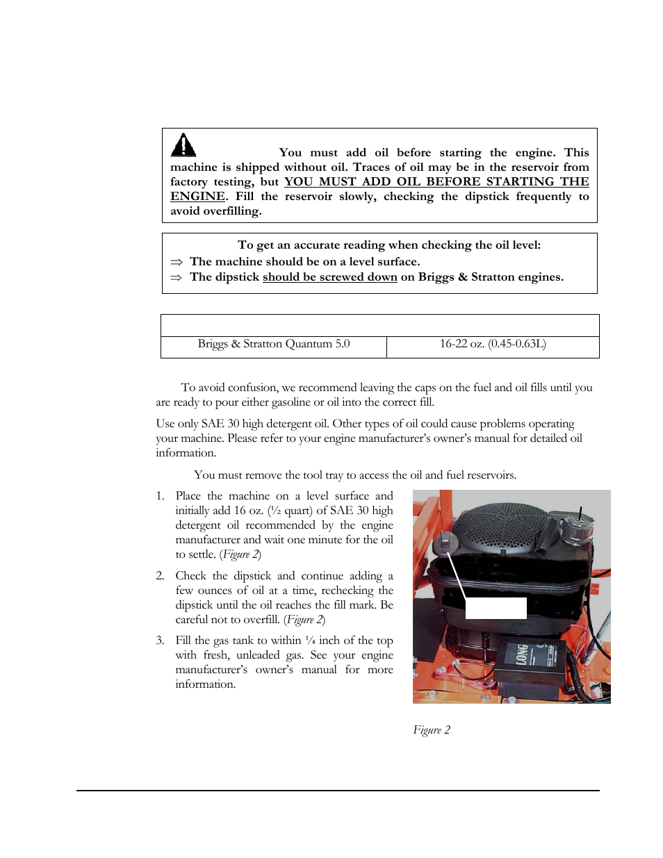 Adding oil and gasoline | DR Power 5.00 HP Power Wagon User Manual | Page 12 / 40