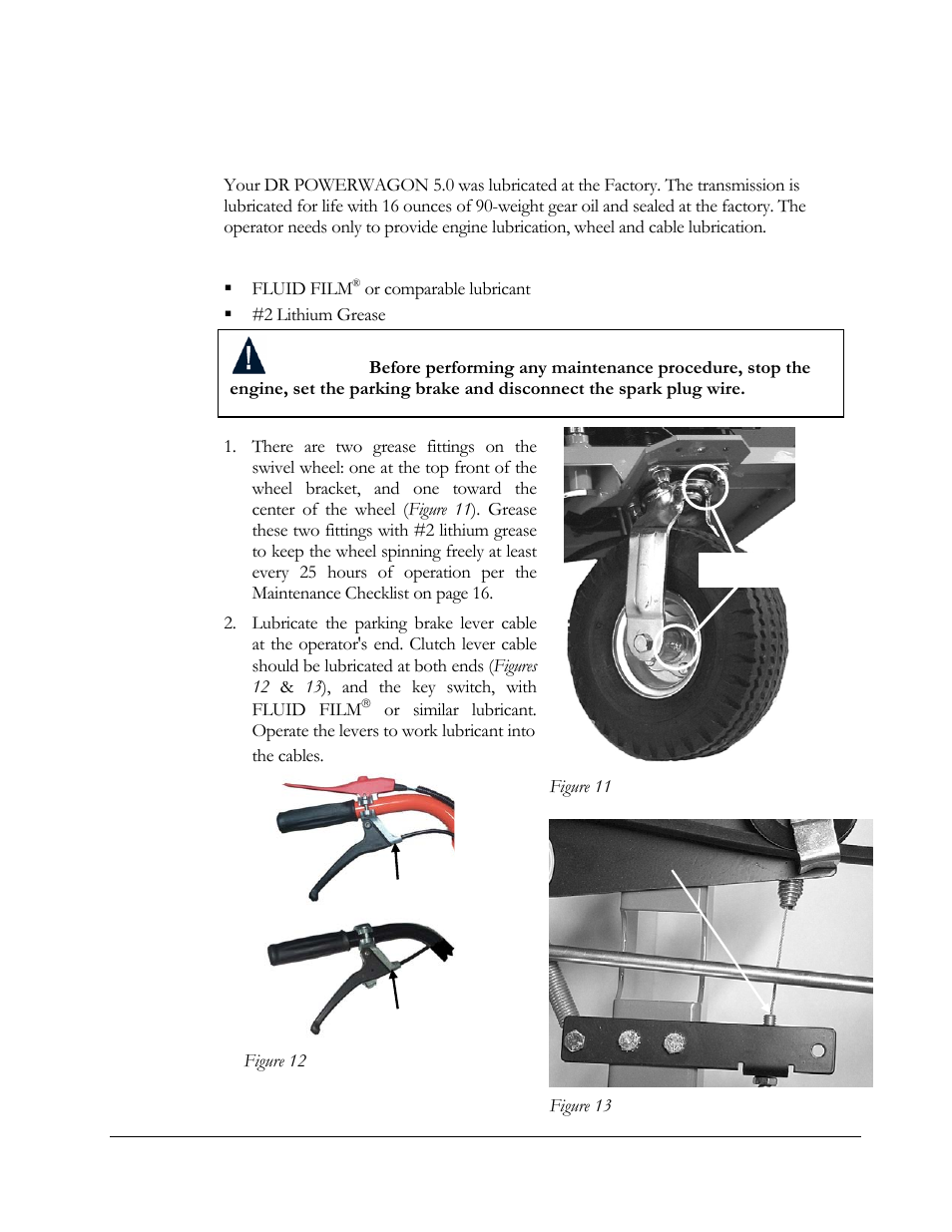 Lubrication | DR Power 5.00 HP Power Wagon User Manual | Page 21 / 40