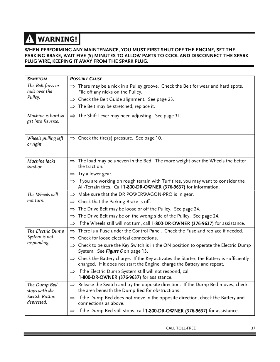 DR Power 8.25 Pro Power Wagon (February 2007 - February 2009) User Manual | Page 41 / 54