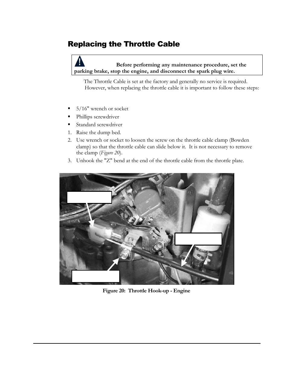 Replacing the throttle cable | DR Power Powerwolf Power Wagon User Manual | Page 33 / 52