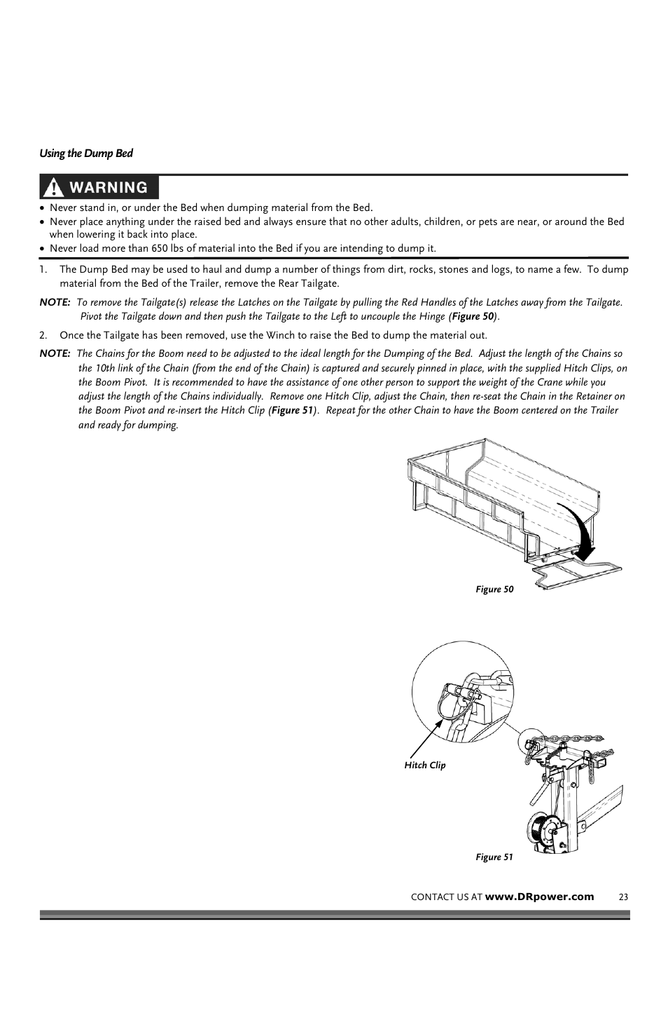 DR Power VT1 (1-ton) (Feb 2012 - Present) User Manual | Page 23 / 38