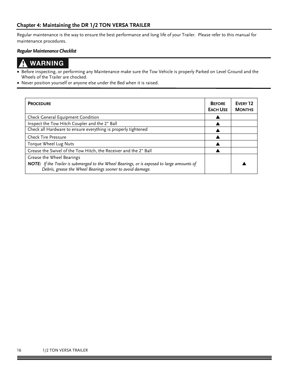 DR Power LT 1 (1/2-ton) (March 2012 - Present) User Manual | Page 16 / 28