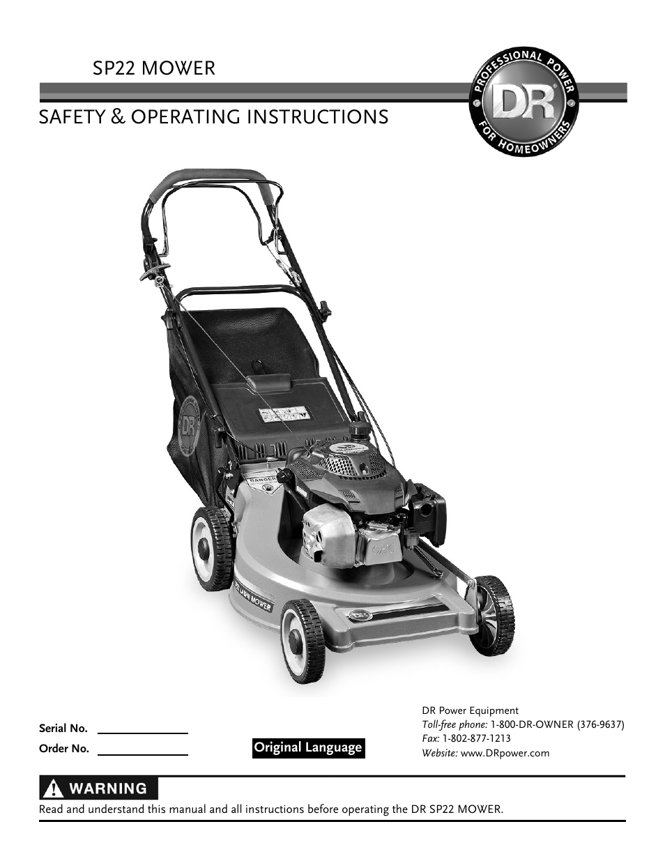 DR Power Lawn Mower Subaru Engine (January 2013 - March 2014) User Manual | 24 pages