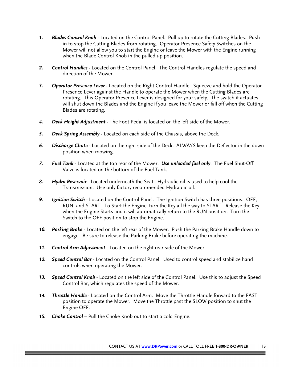 DR Power Z-Mower 19.5 HP Versa-Pro User Manual | Page 17 / 84