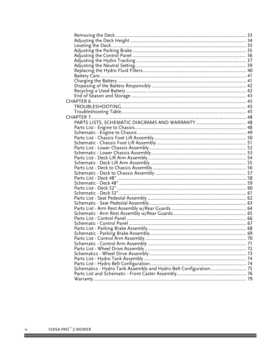 DR Power Z-Mower 19.5 HP Versa-Pro User Manual | Page 4 / 84