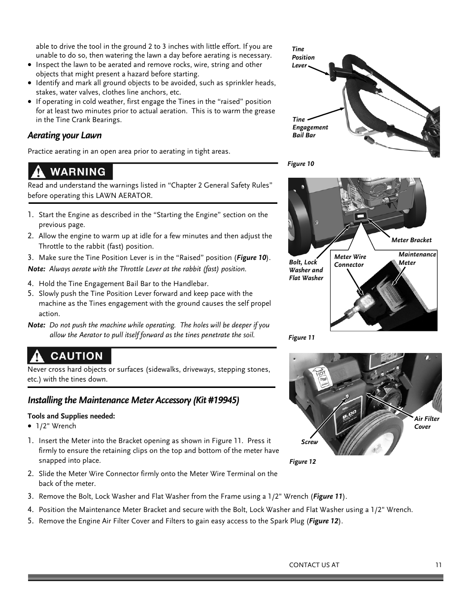 Aerating your lawn | DR Power Lawn Aerator User Manual | Page 11 / 28