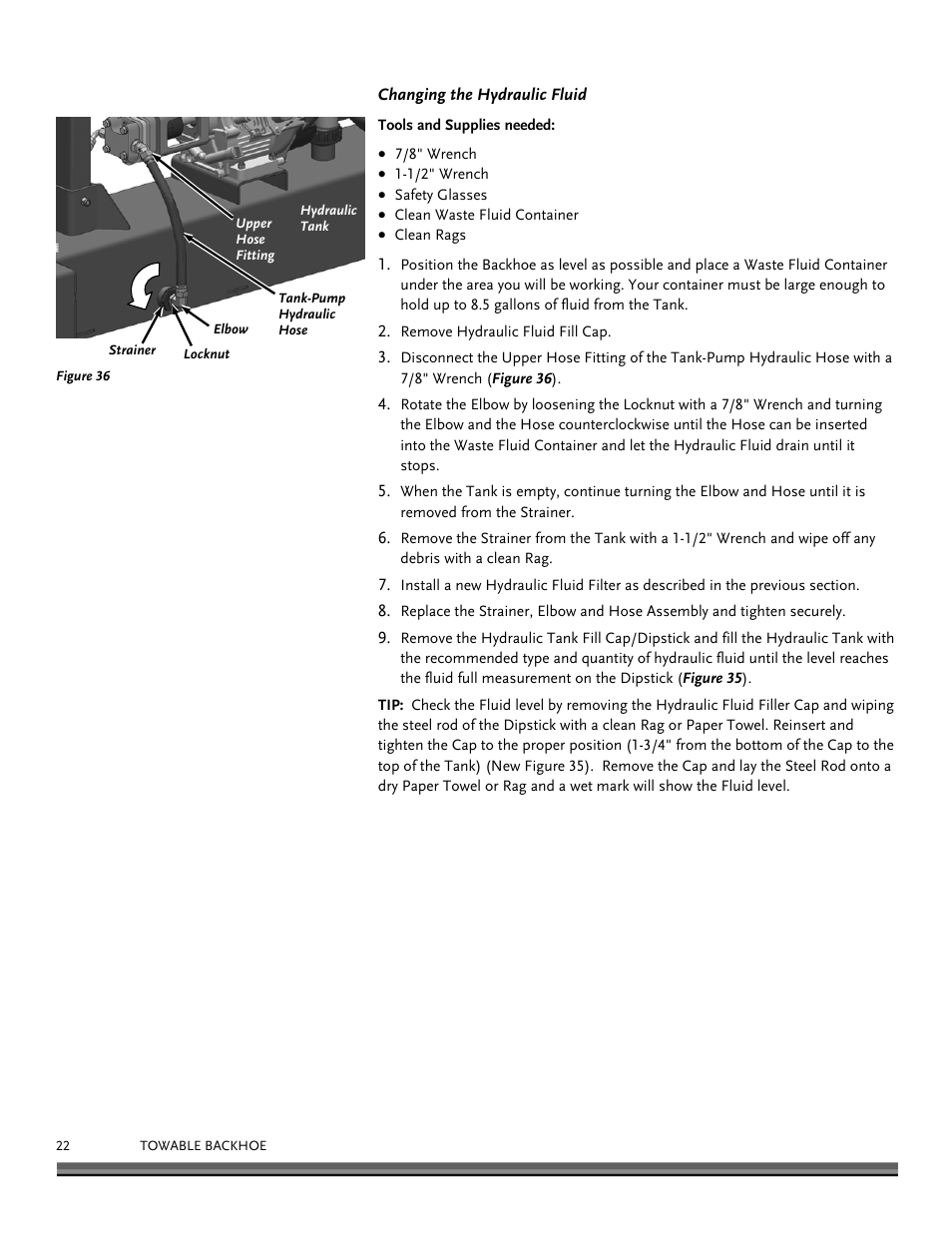 DR Power Towable Backhoe User Manual | Page 22 / 40