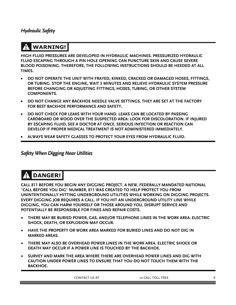 DR Power Backhoe 2008 User Manual | Page 13 / 68