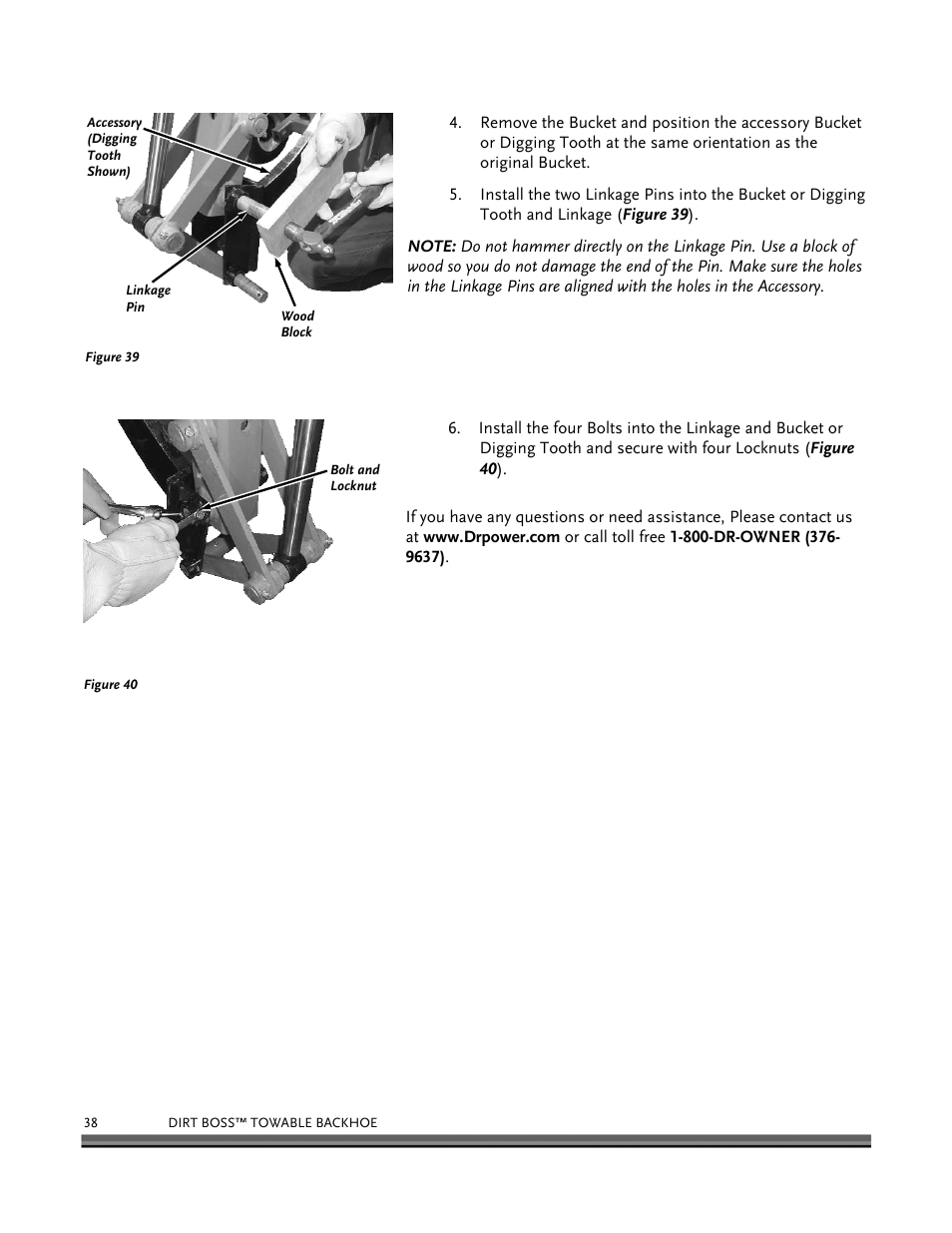 DR Power Backhoe 2008 User Manual | Page 42 / 68