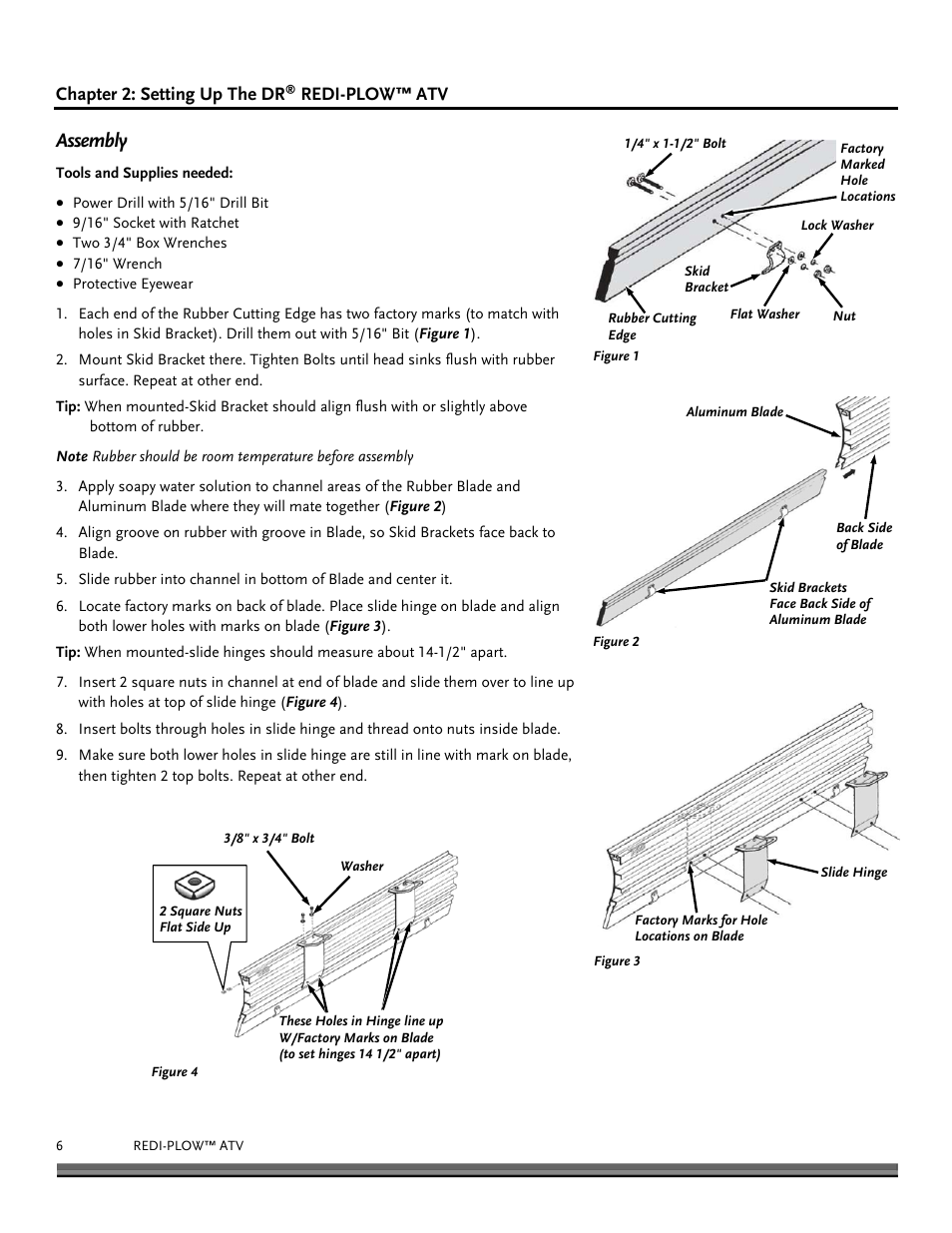 Assembly | DR Power Redi-Plow ATV (Sept. 2013 - Present) User Manual | Page 6 / 12