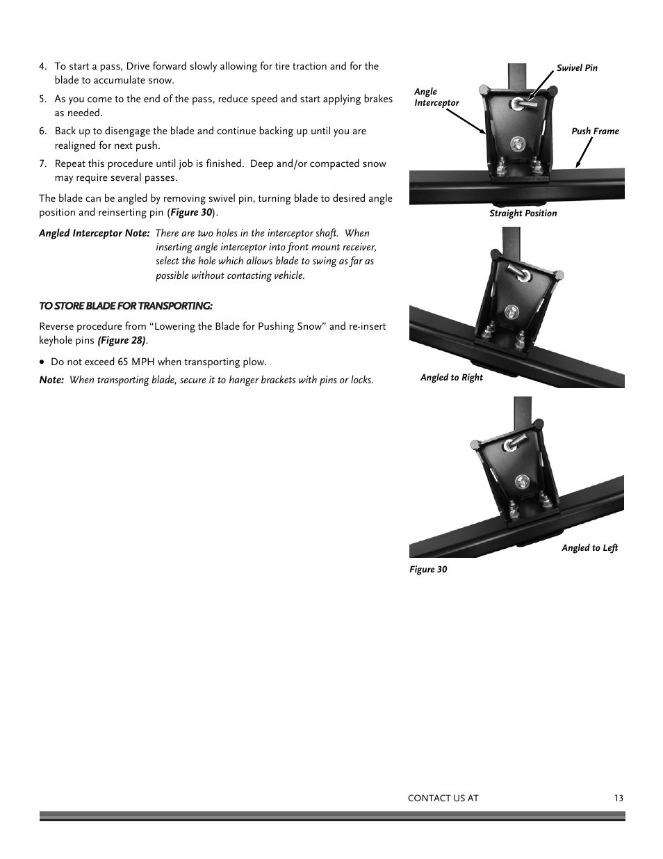 DR Power Redi-Plow Plus (Sept. 2013 - Present) User Manual | Page 13 / 16