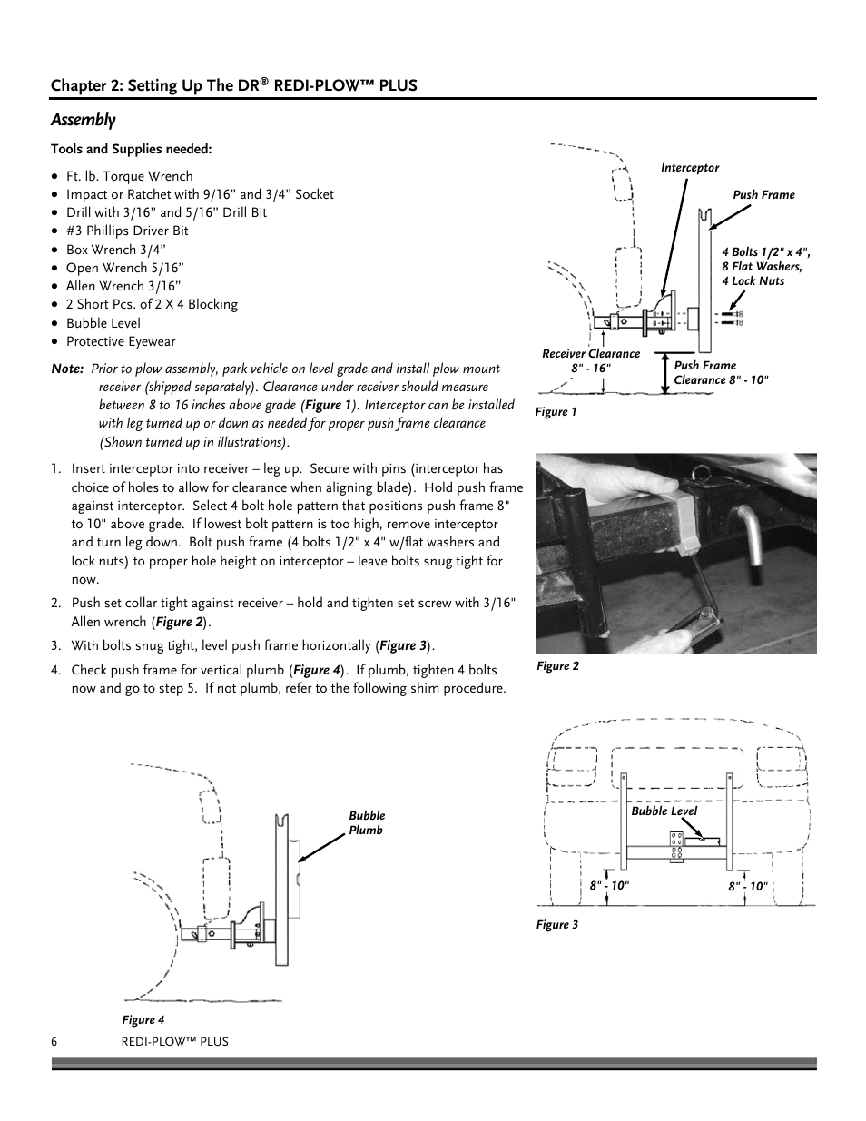 Assembly | DR Power Redi-Plow Plus (Sept. 2013 - Present) User Manual | Page 6 / 16